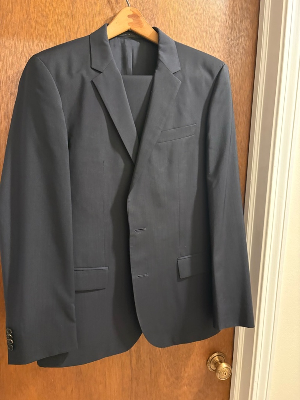 Hugo Boss Dark Navy Two-Button 2 piece Suit & Pants